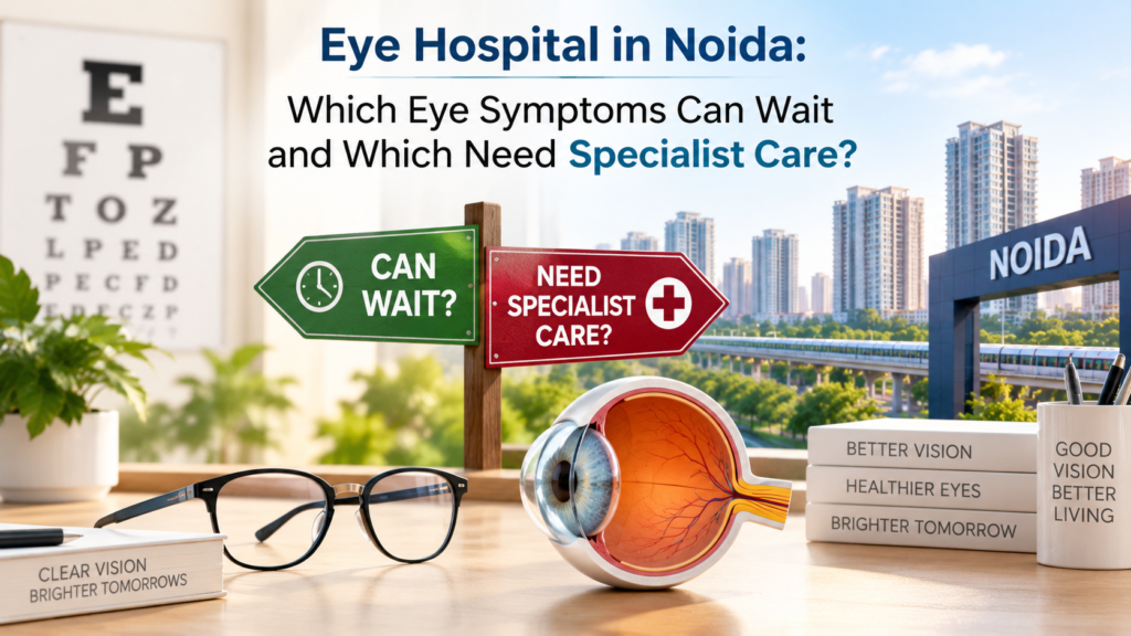 Eye Hospital in Noida: Which Eye Symptoms Can Wait and Which Need Specialist Care?