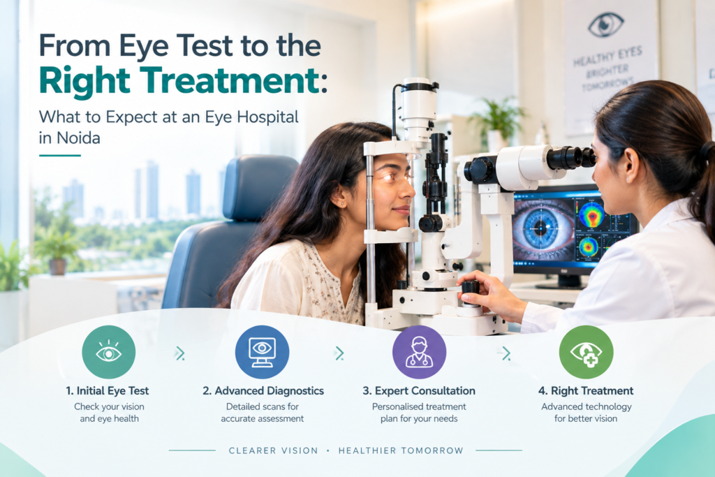 From Eye Test to the Right Treatment: What to Expect at an Eye Hospital in Noida